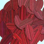 Red Wine Navette Leaf Sequins 1.5 inch City Lights Reflective Couture Paillettes