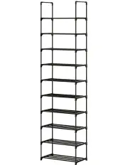 Artiss Shoe Rack DIY Stackable 10-tier Black Dunn