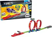 Race Track Toy | Car Race Track Set | Safe Pull-Back Vehicle Combination Toy for Home Schools Daycare Centers Kindergarten Play