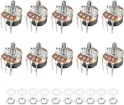 XYWHPGV WH138 Potentiometer with Switch 20K Ohm Variable Resistors Single Turn Rotary Carbon Film Taper 10pcs(32b56 1cb4e cd395 02de6 e138f 1290d