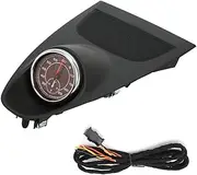 Black Center Dashboard Clock Upper Cover, Stopwatch Replacement for 718 2016-2020 (Dark red Stopwatch)