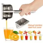 Manual Juicer Stainless Steel Hand Juice Press Squeezer Fruit Juicer-.-