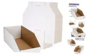 Garage Storage Bins, Pack of 35 Cardboard Shelf Organizer Bins 12x6x4.5inch