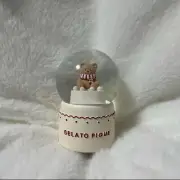 Gelato Pique Bear Snow Globe Novelty Holiday Christmas White 2024 8cm Japan New