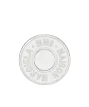 MM6 Maison Margiela Logo Brooch One size Palladio buratta