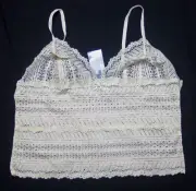 Cream Lace Camisole by Hillard & Hanson - Size 9 / XXL