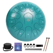 12" Steel Tongue Drum 15 Notes Percussion Instrument for Meditation Yoga