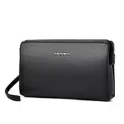 PU Leather Long Wallet for Men, Multi Card Slot, Wristlet, Anti-theft Purse, High-end Clutch Bag, Large Capacity, New