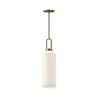 Alora Mood Soji 1 Light 6" Pendant, Gold/Opal - PD401606AGOP
