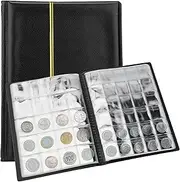 Wnddle Collector Coin Album, Coin Storage, 250 Coins Collection Album, Collector's Coin Storage, Coin Collection Coin Album Coin Holder for Coin Collecting, 2 Euro Coins, Coin, Souvenir Coins