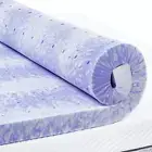 3 Inch Queen Memory Foam Mattress Topper, Certipur-Us Certified, Purple