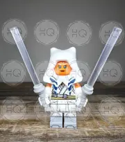 **NEW** LEGO Ahsoka Tano The White Rogue Jedi Minifigure With Custom Hood