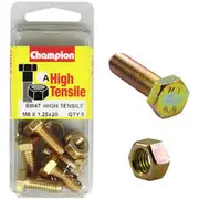 Champion High Tensile Bolts and Nuts BM47, M8x1.25 x 20mm