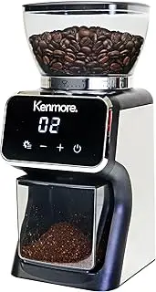 Kenmore Digital Conical Burr Coffee Grinder | 30 Grind Sizes (Fine to Coarse) | Smart Dosing by Cup, Time Or Portafilter | Precise Grinding for French Press Drip Coffee Espresso Pour Over & Cold Brew