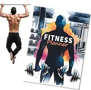 Home Workout Journal, Fitness Planner, Exercise Habit Tracker, Daily Logbook for Nutrition & Progress, Goal-Setting Notebook, Customizable Diary, 11.22x8.27 Inches