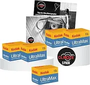 35mm Film Bundle with Kodak Ultramax 400 35mm 36 EXP Camera Film x5 and Clikoze Camera Film Photography Tips Card