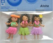 Aloha / Dress It Up Jesse James Buttons #10408 / Shank / Hawaiian / Hulu Skirts