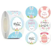 500pcs Easter Stickers Happy Easter Rabbit Roll Sticker Seal Labels for Kid Toy