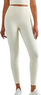 [SJJH] Women's High Waist Workout Yoga Pants with Non-Rolling Edge, Elastic and Figure-Hugging Gym Leggings