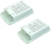 2x White Battery Cover For Microsoft Xbox 360 Wireless Controller