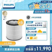 在飛比找momo購物網優惠-【Philips 飛利浦】買濾網送主機(AC0819)★奈米