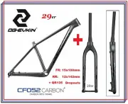 OG-EVKIN New 29er Carbon MTB FRAME Large + RIGID FORK 15x100/ 12x142 Disc Brake