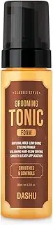DASHU Classic Style Grooming Tonic Foam | Fix & Gentle Hold, Styling Primer, Heat Shield Hair Tonic | Hair Care Styling Foam 6.76 Fl Oz Pump Dispenser
