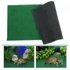 Realistic Fake Grass Mat Fish Tank Reptile Ramp Turf Artificial Grass Mat for