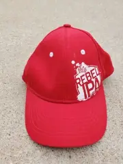 NEW SAM ADAMS REBEL IPA Trucker's Ball Cap, Red& White Mesh Hat w Snap Back