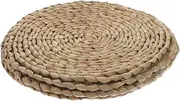 Mikinona Japanese Hand Woven Seat Cushion Mat for Floor Sitting Natural Grass Pad for Meditation and Yoga and Decorative Floor Pillow for Home and Office