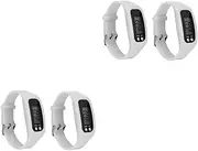 Kisangel 2pcs Watches Pedometer Sports Watch Calories Monitor Watch LCD Wristband Child White