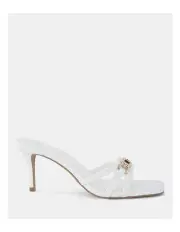 [Novo Shoes] Ursino Strappy Heels in White Lizard