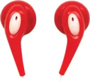 NAXA Electronics NE-925 RED JELLEEZE Hi-Fi Super Bass Digital Stereo Earphones