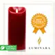 【Luminara 擬真火焰 蠟燭】 耶誕紅肉桂香氛光滑蠟燭禮盒（特大）+ 加贈充電電池組