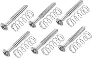 WHAMVOX Guitar Hardware Pickup Screws Springs Set Chrome for Electric Bass Guitar Repair