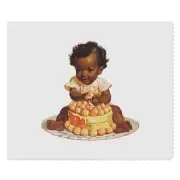 2 x 'Cute African Baby Smashing Cake' Lens Cleaning Cloths (LC00029370)