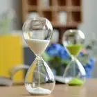 15/30 Minutes Waterproof Hourglass Timer Transparent Crafts Decoration Gift