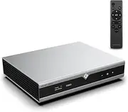 Gustard DAC-X26III Network Streamer DAC, Dual ES9039SPRO DSD512 PCM768kHz DAC, USB/LAN/Optic/Coaxial/AES/IIS/Clock inputs to RCA/RCA Digital Analog Converter, HiFi Network Bridge DACs (Silver)