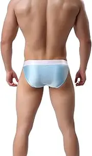 [Generic] Underwear for Men Boxers Sexy Gay Underwear Men's Ultr-Thin Man Underpants Breathable Soft Mens Split Side Underwear