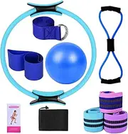 Pilates Equipment Kit, Pilates Kit | Pilates Set for Training, Home Workout Accessories, Multifunctional Stretch Belt, Yoga Bands for Gym, Men, Women