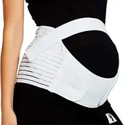 [CUSMA] Pregnancy Support Belt, Lumbar Support, Waist Band, Abdominal Support, Relief From Back, Pelvis, Hip Pain, Labour And Recovery,White,XL