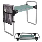Unbranded Gardening Tools+Seat W/Tool Bag Pouch, Foldable Garden Stool Durable