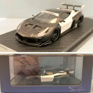 Scale Box 1/64 模型車 Ferrari 法拉利 458 SB640004D 黑色 白色