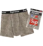 Supreme x Hanes Leopard Boxer Briefs (2-pack) SS19 Size XL Underwear New Sealed