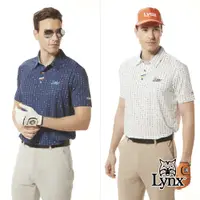 在飛比找PChome24h購物優惠-【Lynx Golf】男款銀離子抗菌除臭配色織帶造型數位電玩