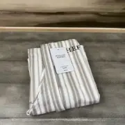 Williams Sonoma Classic Stripe Adult Apron Drizzle Grey Gray Kitchen Monogrammed