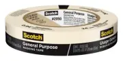Scotch Tan General Purpose Masking Tape 0.94" x 60 Yards