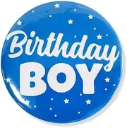 [AGDGV] Birthday Boy Pin | Birthday Button Badge | Round Happy Birthday Pins for Adults, Kids, All Genders | 1st Birthday Gift, Party Favors & Decorations Supplies