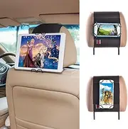 [TFY] Universal Smartphone & Tablet Car Headrest Mount Holder Compatible with iPhone 14 Pro Max / 14 Plus / 13 12 Pro / 11 / XS Max / 8 Plus / 7 & iPad Mini 6 - S22 / S21 - Huawei Mate 50 Pro and More