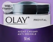 Olay Anti-Wrinkle Provital Night Cream for Mature Skin, 50Ml